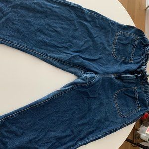 ZARA Blue Ruffled Mom Jeans